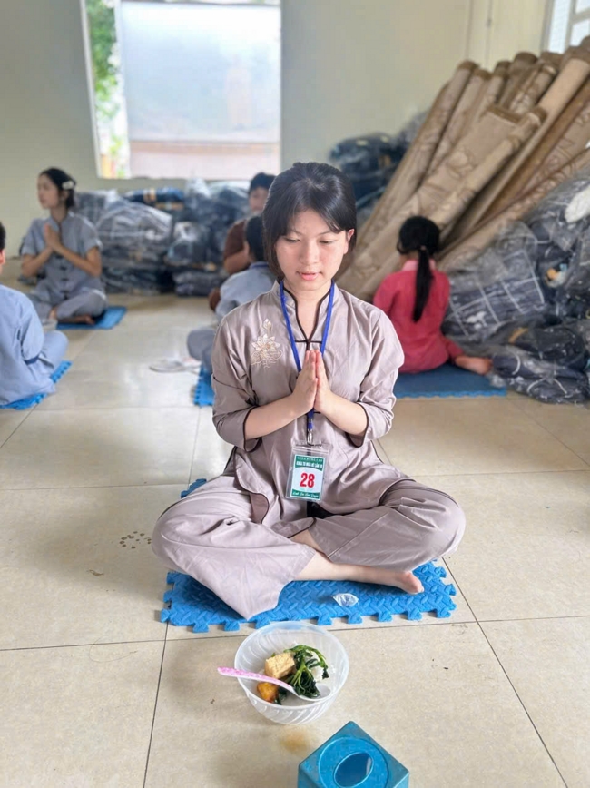 Ngày tu học thứ tư trong Khóa tu mùa hè tại Chùa Đống Cao (Thanh Hóa).