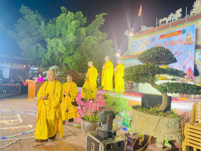 Ngày tu học thứ tư trong Khóa tu mùa hè tại Chùa Đống Cao (Thanh Hóa).