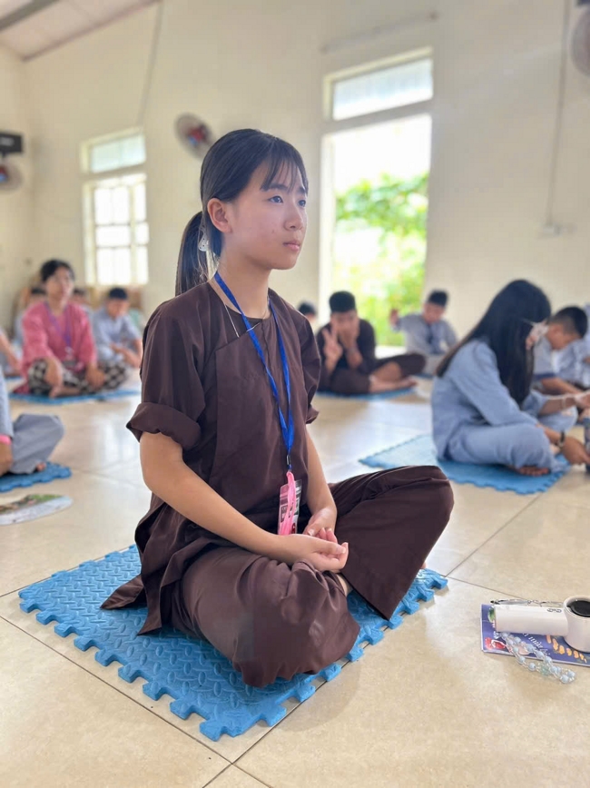 Ngày tu học thứ tư trong Khóa tu mùa hè tại Chùa Đống Cao (Thanh Hóa).