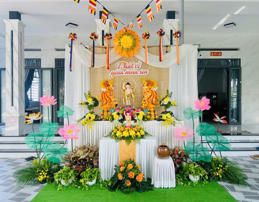 Visiting and awarding prizes for the setting up a Lumbini Garden | Hoằng Pháp pagoda