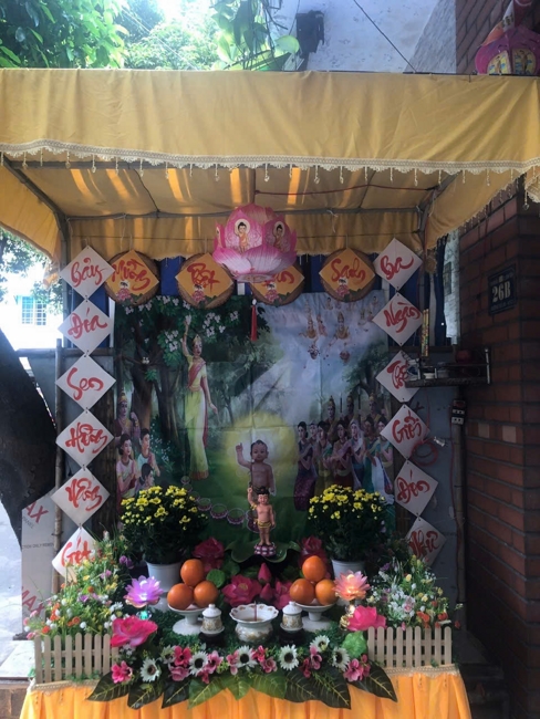 Visiting and awarding prizes for the setting up a Lumbini Garden | Hoằng Pháp pagoda