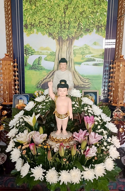 Visiting and awarding prizes for the setting up a Lumbini Garden | Hoằng Pháp pagoda