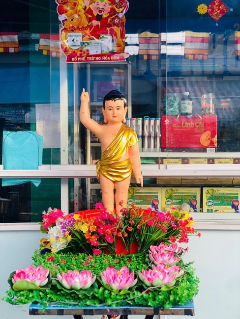 Visiting and awarding prizes for the setting up a Lumbini Garden | Hoằng Pháp pagoda