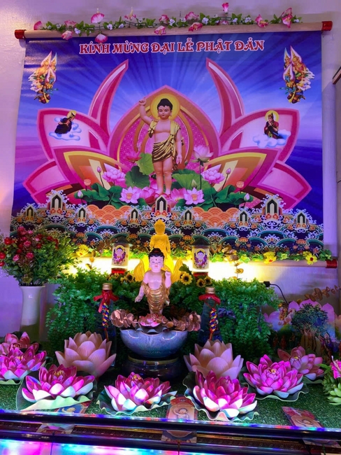Visiting and awarding prizes for the setting up a Lumbini Garden | Hoằng Pháp pagoda