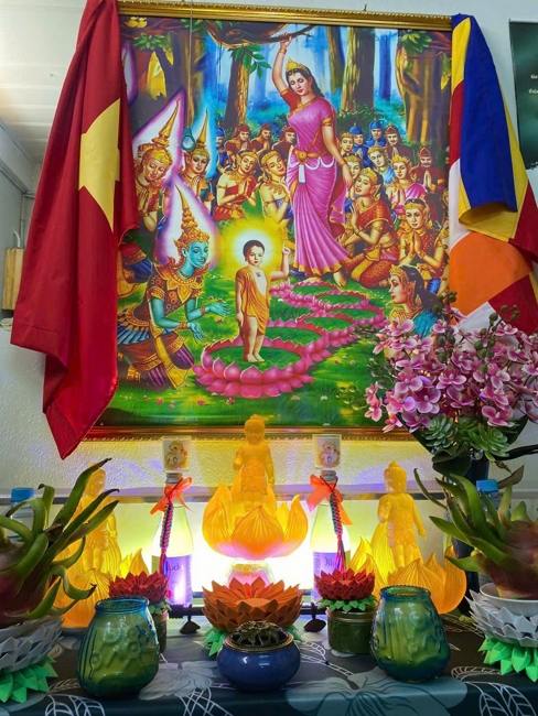Visiting and awarding prizes for the setting up a Lumbini Garden | Hoằng Pháp pagoda