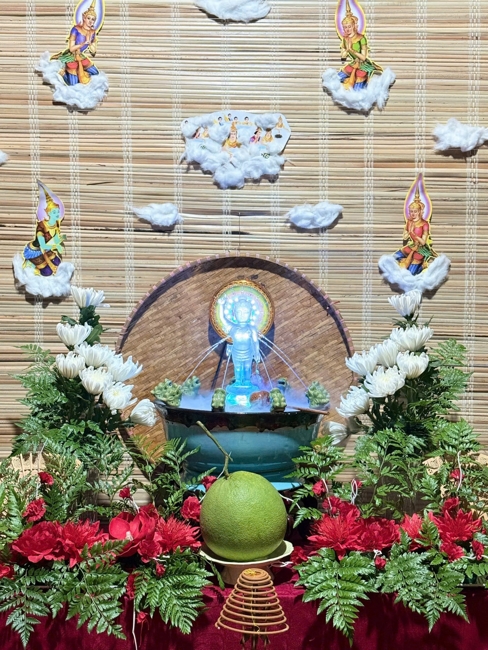 Visiting and awarding prizes for the setting up a Lumbini Garden | Hoằng Pháp pagoda