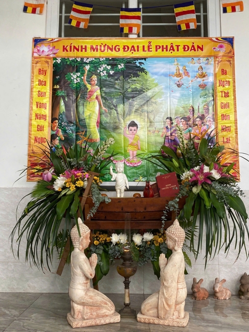 Visiting and awarding prizes for the setting up a Lumbini Garden | Hoằng Pháp pagoda