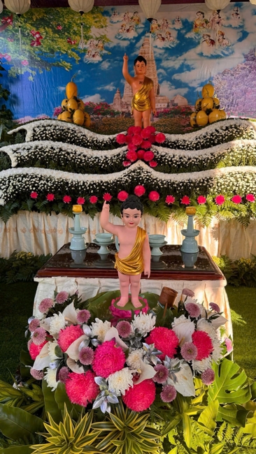Visiting and awarding prizes for the setting up a Lumbini Garden | Hoằng Pháp pagoda