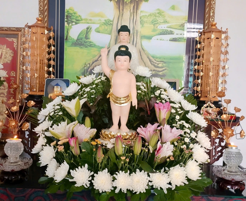 Visiting and awarding prizes for the setting up a Lumbini Garden | Hoằng Pháp pagoda