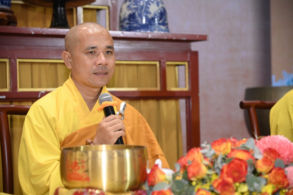 Ceremony of Taking Refuge in the Three Jewels at the 2026 Summer Retreat Life's Slope on the Thursday afternoon.