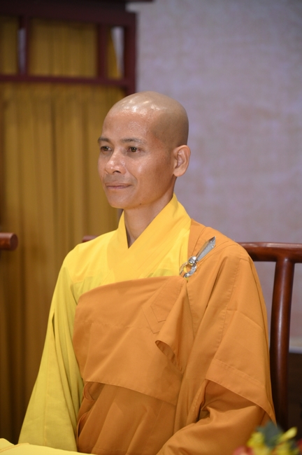 Ceremony of Taking Refuge in the Three Jewels at the 2026 Summer Retreat Life's Slope on the Thursday afternoon.