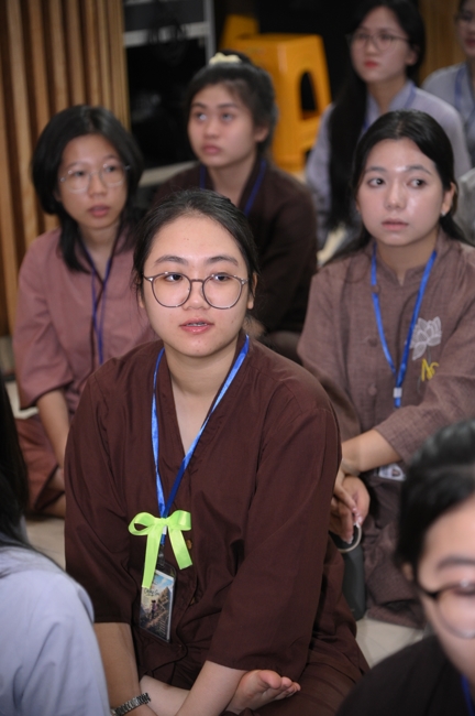 Ceremony of Taking Refuge in the Three Jewels at the 2026 Summer Retreat Life's Slope on the Thursday afternoon.