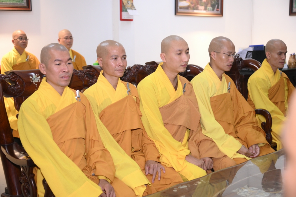 Ceremony of Taking Refuge in the Three Jewels at the 2026 Summer Retreat Life's Slope on the Thursday afternoon.