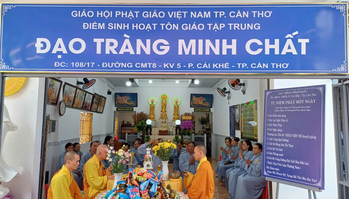 ĐẠO TRÀNG MINH CHẤT TRANG NGHIÊM TỔ CHỨC KHÓA TU “NIỆM PHẬT” LẦN THỨ 6 – NĂM 2026.