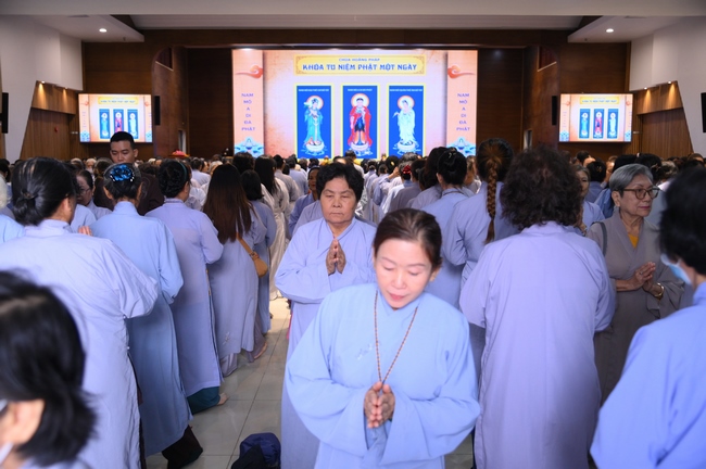 KHÓA TU NIỆM PHẬT MỘT NGÀY | CHÙA HOẰNG PHÁP.
