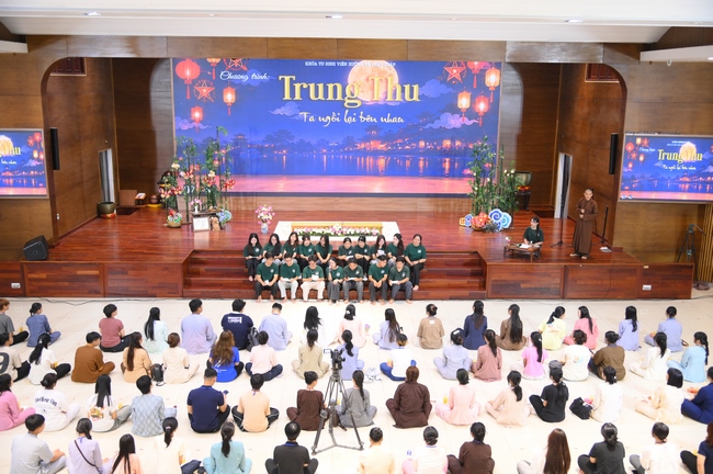 CHƯƠNG TRÌNH ĐÊM THIỀN NHẠC TRUNG THU “ÔN LẠI LỜI PHẬT DẠY”TRƯỚC THỀM KHÓA TU “SINH VIÊN HƯỚNG VỀ PHẬT PHÁP”.